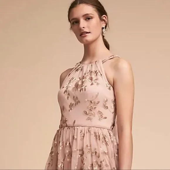 BHLDN ANTONIA DRESS NEW SIZE 10 ROSE GOLD - Picture 3 of 8